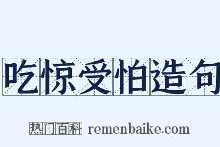 吃惊受怕造句是什么意思的图片